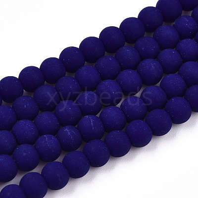 Opaque Glass Beads Strands GLAA-T032-P4mm-MD03-1