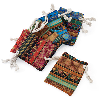 10Pcs Ethnic Style Cotton & Linen Storage Bags ABAG-TADJ0001-04B-1