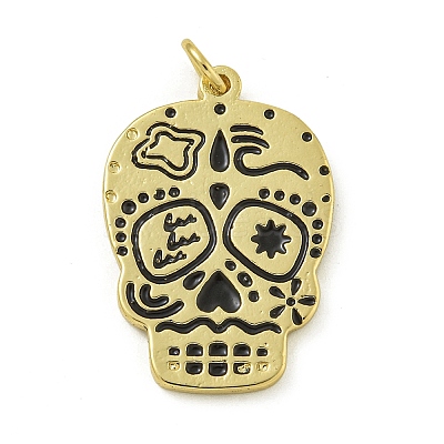 Rack Plating Brass Enamel Pendants KK-Z067-24G-02-1