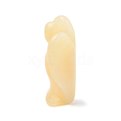Natural Yellow Jade Angel Figurine DJEW-N006-01A-19-1
