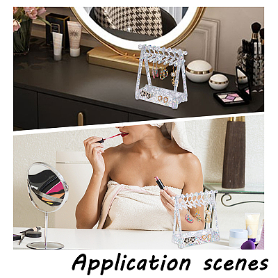 1 Set Transparent Acrylic Earring Display Stands EDIS-PH0001-31-1