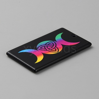 Printed Acrylic Pendants OACR-WH0036-23V-1