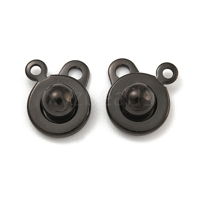 Ion Plating(IP) 201 Stainless Steel Snap Clasps STAS-F139-082B-1