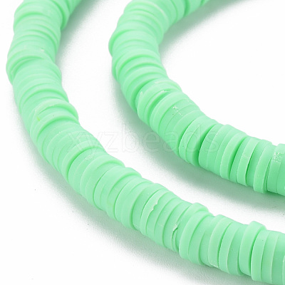 Handmade Polymer Clay Bead Strands CLAY-T002-6mm-51-1