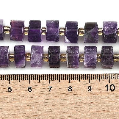 Natural Banded Amethyst Beads Strands G-K245-C02-08-1