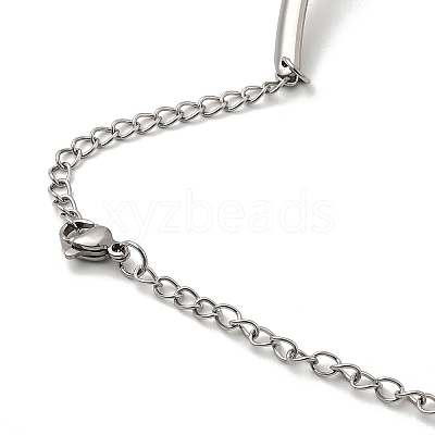 202 Stainless Steel Wire Choker Necklaces with Clasps NJEW-H011-10P-1