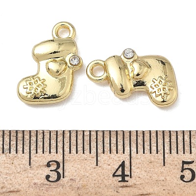 Christmas Alloy Crystal Rhinestone Pendants FIND-L026-01I-G-1