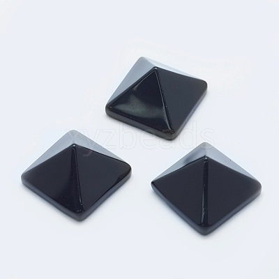 Natural Obsidian Cabochons G-G759-Y09-1