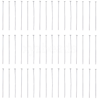 40Pcs 925 Sterling Silver Flat Head Pins STER-SC0001-23B-1