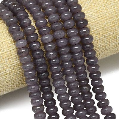 Natural Malaysia Jade Beads Strands G-B165-G01-5x8mm-17-1