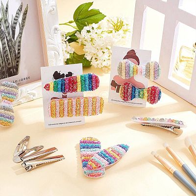 DIY Alligator Hair Clip Making Kits DIY-SC0013-84-1