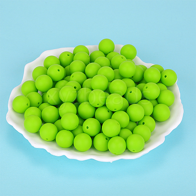 Round Silicone Focal Beads SI-JX0046A-05-1