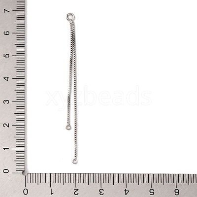 Brass Tassel Box Chain Big Pendants KK-G510-13P-1