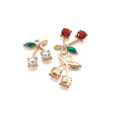 Alloy Rhinestone Pendants ALRI-TA0001-03G-1
