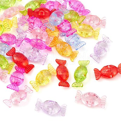 50g Transparent Acrylic Beads TACR-YW0001-68-1