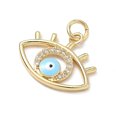 Brass Micro Pave Cubic Zirconia Pendants KK-H255-02A-G02-1