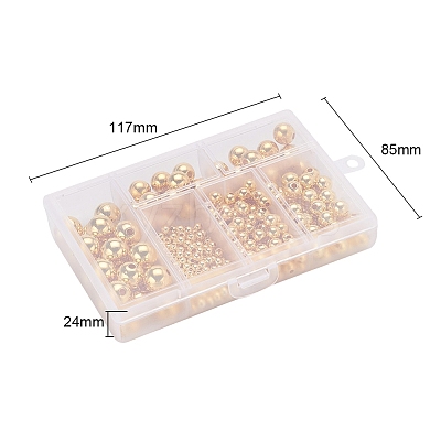 497Pcs 5 Style ABS Plastic Beads OACR-YW0001-10A-1