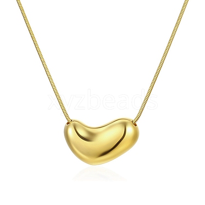 304 Stainless Steel Pendant Necklaces NJEW-G120-03G-1