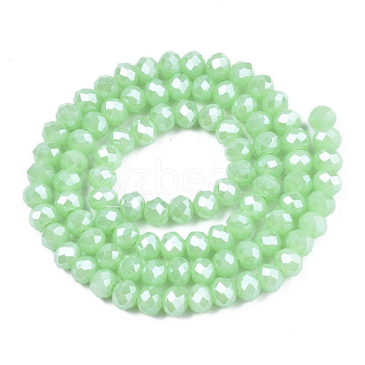 Electroplate Glass Beads Strands EGLA-A034-J6mm-A05-1