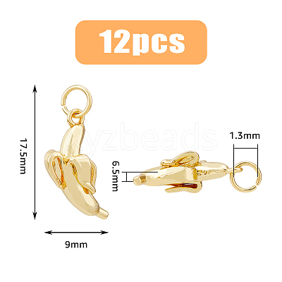 12Pcs Brass Pendants KK-HY0003-23-1