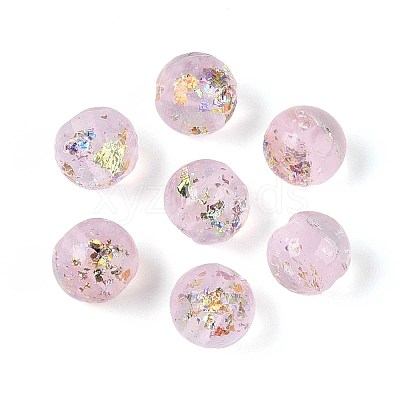 Handmade Foil Lampwork Beads LAMP-T021-31G-1