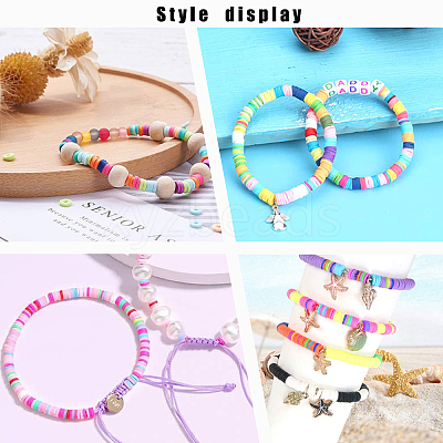Handmade Polymer Clay Beads CLAY-PH0001-22A-6mm-1