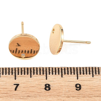 SHEGRACE Brass Stud Earring Findings XGRQ64621-857G-1