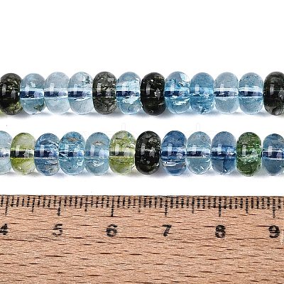 Crackle Transparent Glass Beads Strands GLAA-N074-02A-12-1