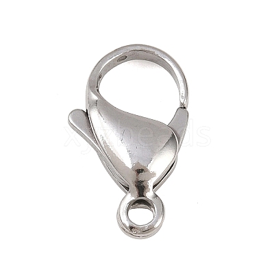Tarnish Resistant 304 Stainless Steel Lobster Claw Clasps STAS-G035-H-1