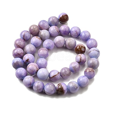 Natural Striped Stone Beads Strands G-D315-A01-02-6mm-1