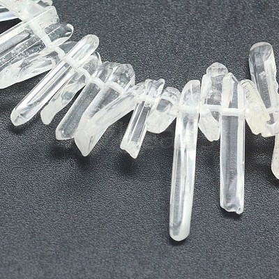 Natural Quartz Crystal Beads Strands G-P368-10-1
