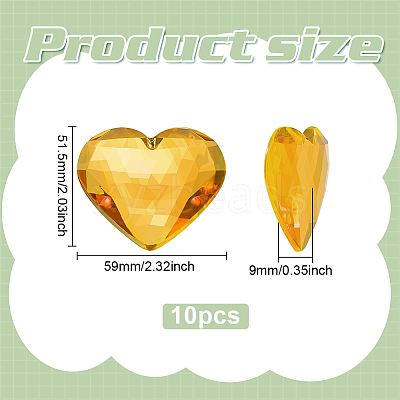 10Pcs Flat Back Acrylic Rhinestone Cabochons OACR-FG0001-22C-1