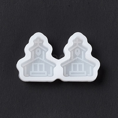 Easter Theme Ear Stud Ornament Silicone Molds DIY-J009-01F-1