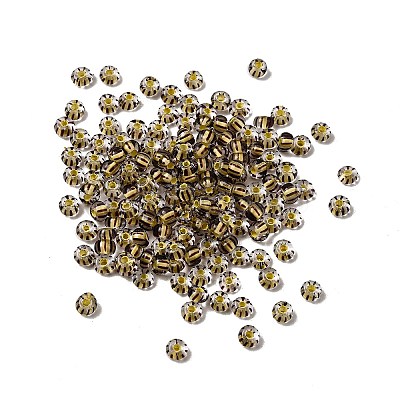 Transparent Stripe Glass Seed Beads LS-GLAA-NH0001-06E-1