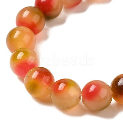 Natural Dyed White Jade Beads Strands G-M402-C04-27-1