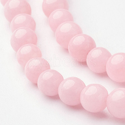 Natural Mashan Jade Round Beads Strands G-D263-4mm-XS02-1