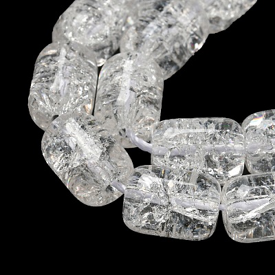 Transparent Crackle Glass Beads Strands GLAA-NH0001-04K-1