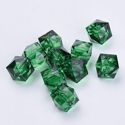 Transparent Acrylic Beads TACR-Q259-10mm-V17-1