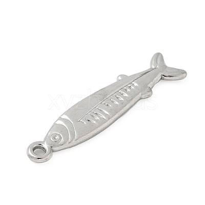 304 Stainless Steel Sardine Fish Pendants STAS-S186-05C-P-1