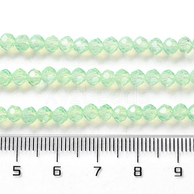 Baking Paint Transparent Glass Beads Strands DGLA-A034-J4MM-D02-1