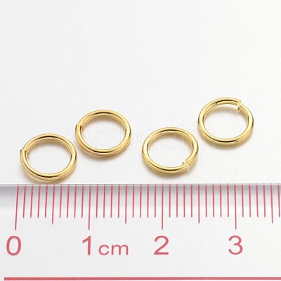 Brass Open Jump Rings JRC8MM-G-1