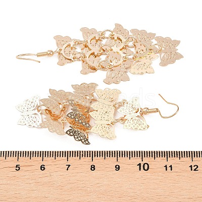 Brass Dangle Earrings EJEW-B157-02B-G-1