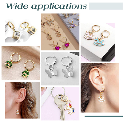 160Pcs 2 Colors Brass Leverback Earring Findings KK-FH0002-92-1