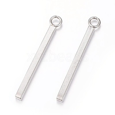 Tarnish Resistant 304 Stainless Steel Bar Pendants X-STAS-P186-05P-23mm-1
