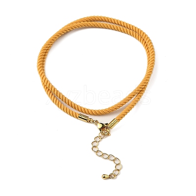 Nylon Milan Cord Necklace Making MAK-M028-01G-01-1
