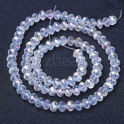Electroplate Glass Beads Strands EGLA-A034-T10mm-B02-1