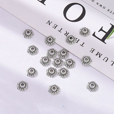 Tibetan Style Bead Caps LS-LFH10352Y-NF-1