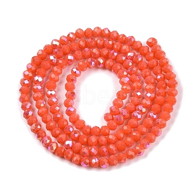 Electroplate Opaque Solid Color Glass Beads Strands LS-EGLA-A044-P2mm-L21-1