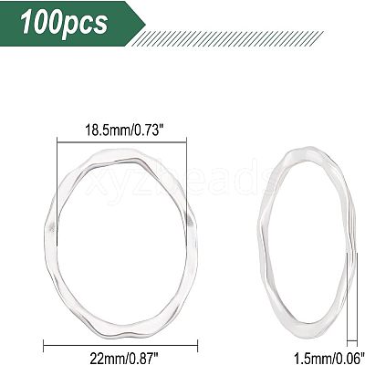 Tibetan Style Linking Rings PALLOY-UN0001-03AS-LF-1