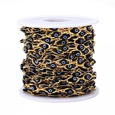 Ion Plating(IP) 304 Stainless Steel Textured Oval Cable Chains CHS-T003-33G-05-1